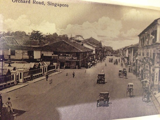 Orchard Road Singapore in the 1930s