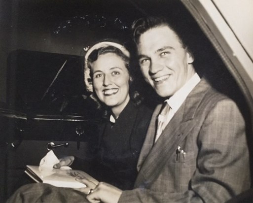 Eva and Roy on their wedding day - September 1951