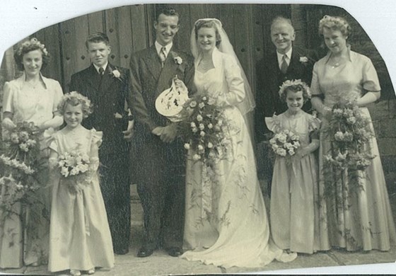 Val & Frank get married 9th September 1950