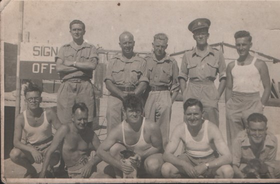 Grandad and his army buddies WW2 Suez Canal Egypt July 1943