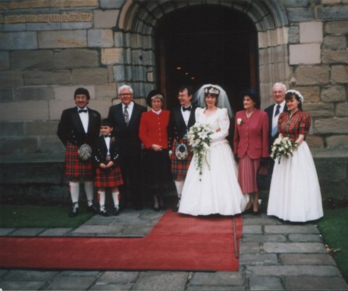 David and Lornas' wedding 13th April 1996 