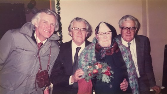 Tom, Dick & John with their mum Malvina 