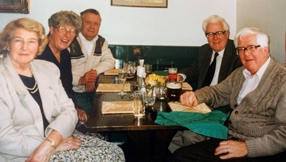 Vere, June , Peter , Dick & Tom . In the pub again ! :-) x