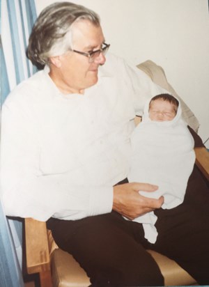 Tom and Grandchild no. 2 Christopher 