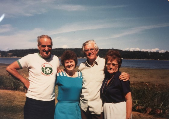 Tom with Doris and friends in Canada