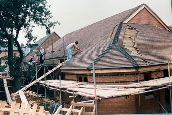 The church hall almost completed 