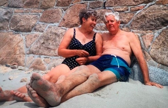 June and Tom catching some rays :-)