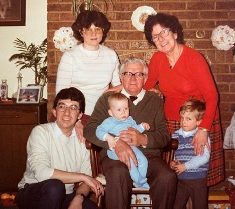 Family group photo taken in Waddesdon 1985/6 x
