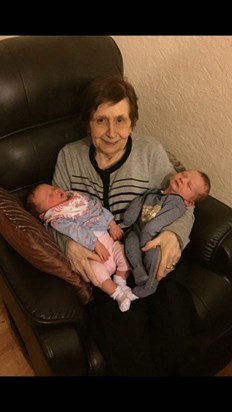 Max and Molly with their Grandma