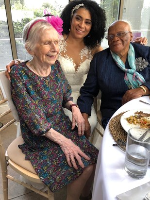 Two Grandma's celebrating Ayesha and Kortney's wedding