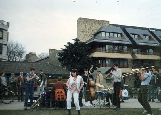 1985 Playing in our Jazz band together