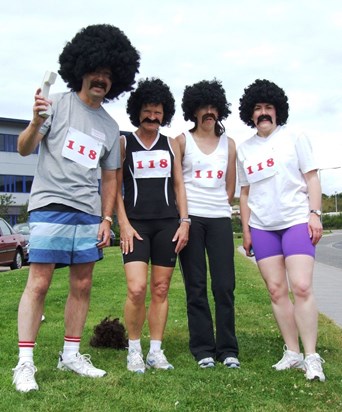 2007 Taking part in a fun run for charity