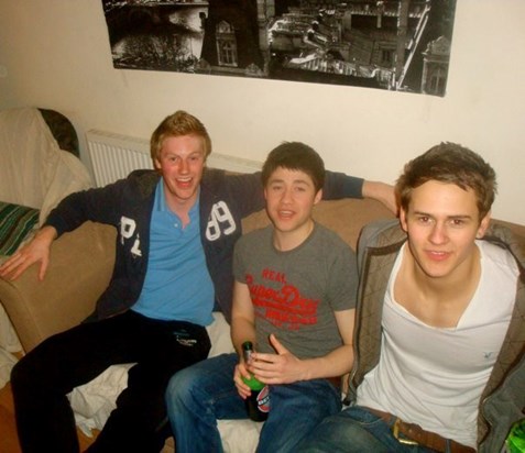 Pete, Tom & Baz, fresh faced, Nottingham, 2010