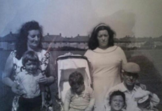 Martin age 2 with Gran & Grandad Brennan & Kerry