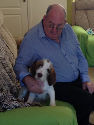 Dad and his little friend Lola, missing you
