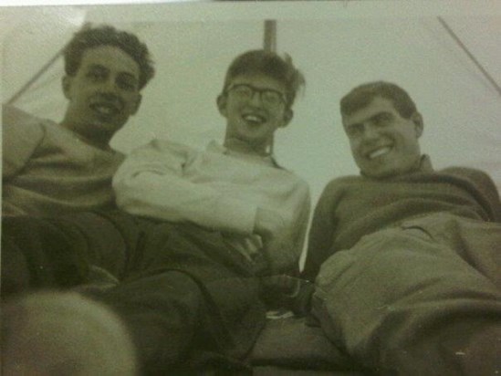 Dad, George & Les while they were at University, 1956/57 ?