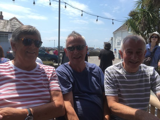 With brothers in St Mawes June 2018