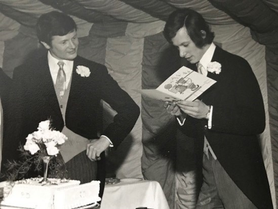 Richard was best man on my wedding day in 1974
