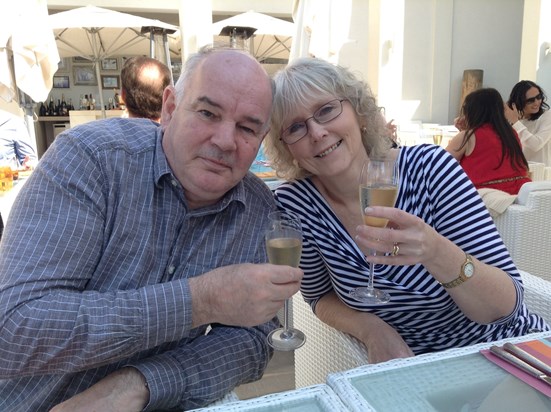 Brian and Edna at a Brunch in Abu Dhabi, January 2013. 