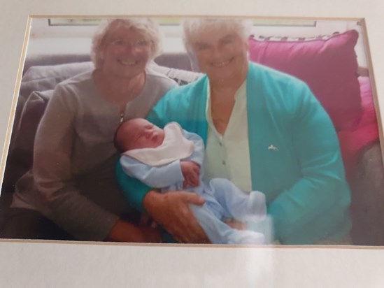 Introducing Aunty Margaret to our first Grandson Tate xx