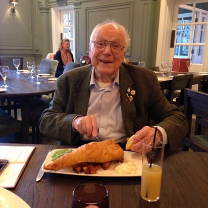 Lunch out with grandad, fond memories 