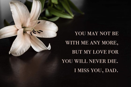 miss you dad message