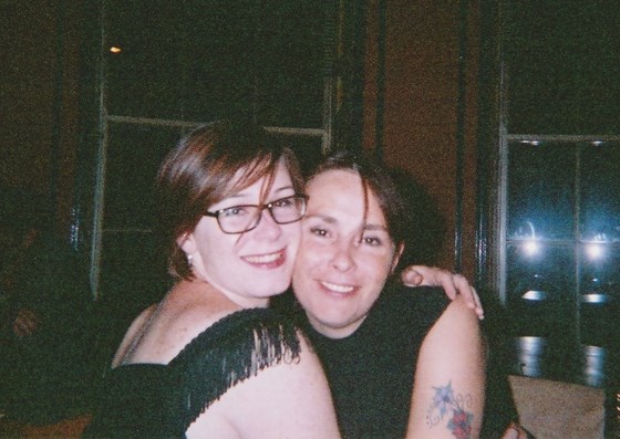 I just love this picture - Michelle and Ruth on Ruth's 25th birthday, Quay Leisure, Yarmouth, 2002.