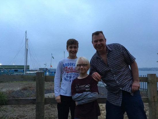 Dad, Joseph and Joshua in Wales