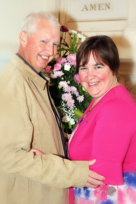 At the renewal of our wedding vows 20th May 2012
