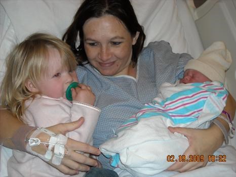 Priscilla with daughters Heaven Faith and Kimberly Desirae