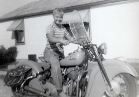 Uncle Mike on Dad's Indian
