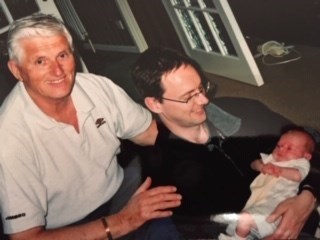 With son Andrew and grandson Ethan 2002