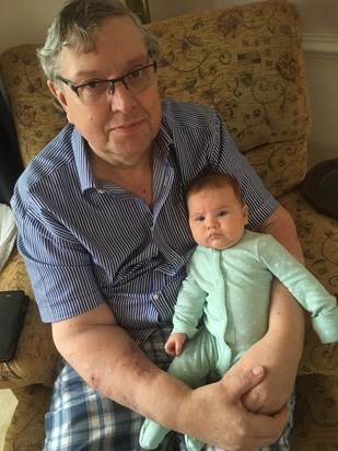 Rob with his granddaughter Ayva