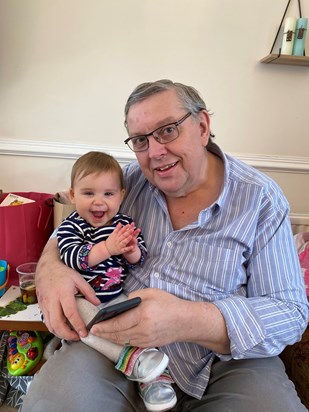 Rob with his granddaughter Ayva