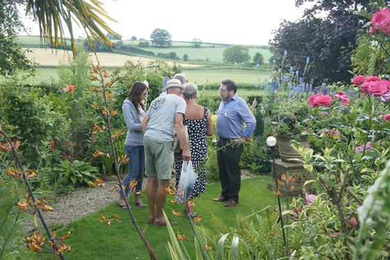 Group discussions Garden Open Day Seavington St Mary
