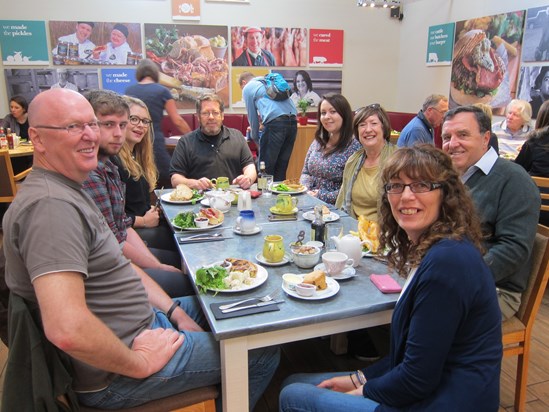 Family get-together Ludlow Food Centre 27/09/15