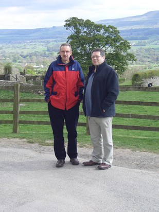 With Steve, Castle Bolton, The Dales - Sept. 2010 (Steve tells me the Rome photo was taken in 1972)