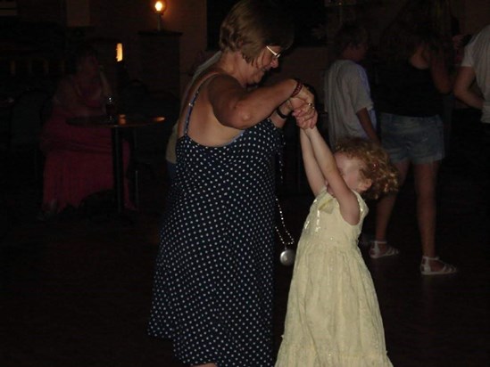 Dancing with Caitlin at the Caravan
