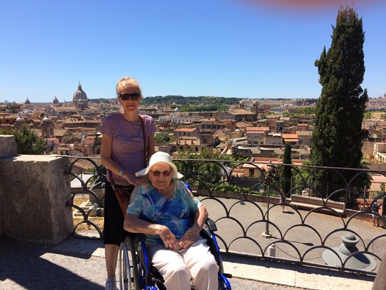 Mum was always ready for adventure - this was her second visit to Rome in two years.