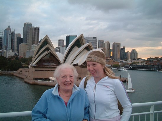 Sailing through Sydney Harbour - on the way to Tasmania!