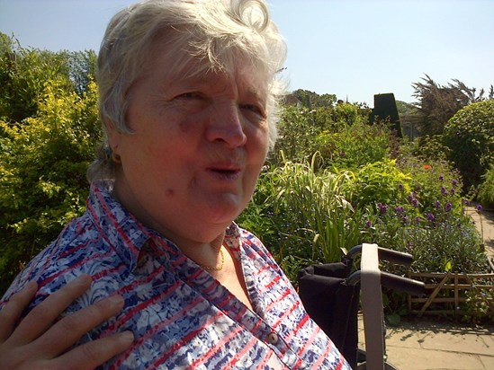 Mum at Great Dixter 2014