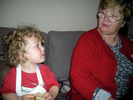 Mum with Francis - I'm assuming 2008 again