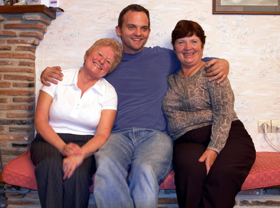 Mum with Pam and Steve, same holiday