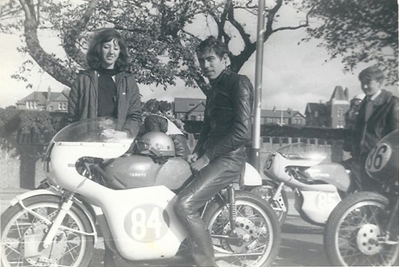 1965 Jill & Steve at the Isle of Man TT