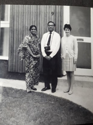 Mum and Dad with Mary De Paor, Dublin 1968