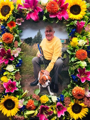 A beautiful goodbye to Pete, by Wendy's florist 