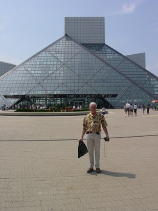 At the Rock and Roll Hall of Fame, Cleveland Ohio 2003