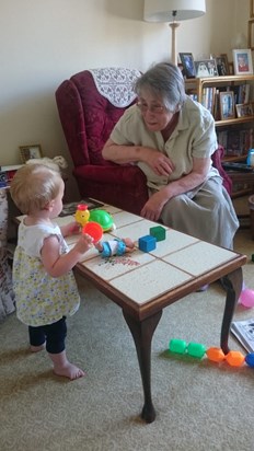 Fun games with Great Grandma 