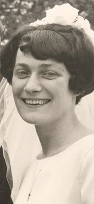 Mum on her wedding day