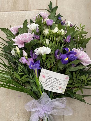 Floral tribute from Michael, Louise & Elaine